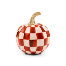Load image into Gallery viewer, Paprika Check Mini Pumpkin

