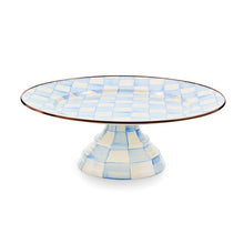 Load image into Gallery viewer, Sky Check Large Pedestal Platter

