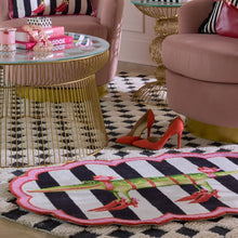 Load image into Gallery viewer, Patience Brewster Gloria Alligator 4' Scalloped Rug
