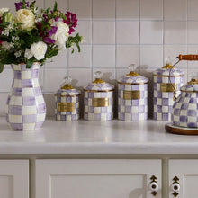 Load image into Gallery viewer, Violet Check Medium Canister
