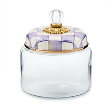Load image into Gallery viewer, Violet Check Small Kitchen Canister
