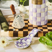 Load image into Gallery viewer, Violet Check Spoon Rest

