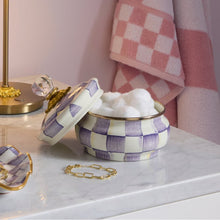 Load image into Gallery viewer, Violet Check Squashed Pot
