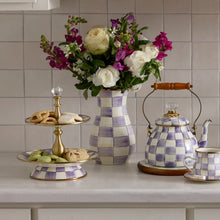 Load image into Gallery viewer, Violet Check Tall Vase
