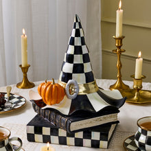 Load image into Gallery viewer, Courtly Check Witch Hat on Books
