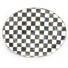 Load image into Gallery viewer, Courtly Check Enamel Oval Platter - Large
