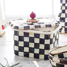 Load image into Gallery viewer, Courtly Check Enamel Recipe Box
