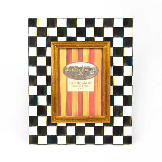Courtly Check Enamel Frame - 4
