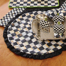 Load image into Gallery viewer, Courtly Check Round Placemat
