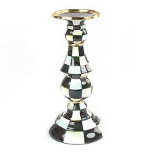 Load image into Gallery viewer, Courtly Check Enamel Pillar Candlestick - Large
