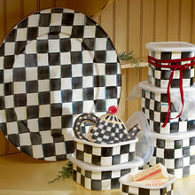 Load image into Gallery viewer, Courtly Check Enamel Serving Platter
