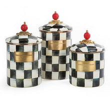 Load image into Gallery viewer, Courtly Check Enamel Canister - Small
