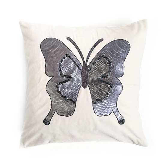 Ivory Butterfly Pillow