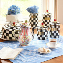 Load image into Gallery viewer, Courtly Check Enamel Canister - Small
