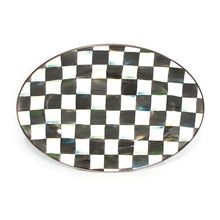 Load image into Gallery viewer, Courtly Check Enamel Oval Platter - Small
