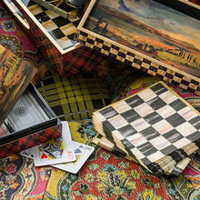 Load image into Gallery viewer, Courtly Check Paper Napkins - Cocktail - Gold
