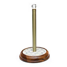 Load image into Gallery viewer, Sterling Check Wood Paper Towel Holder
