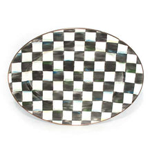 Load image into Gallery viewer, Courtly Check Enamel Oval Platter - Medium
