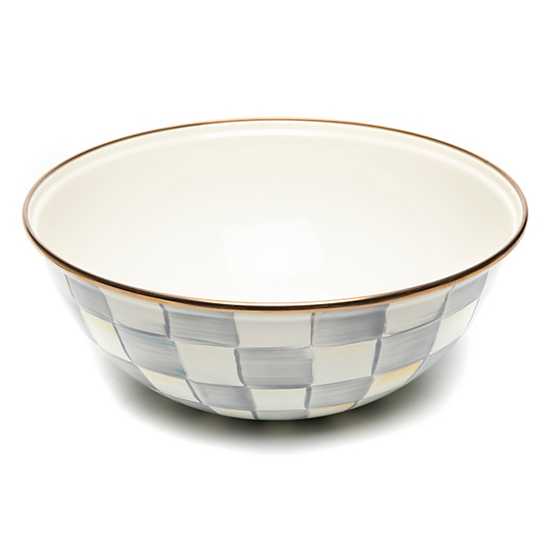 Sterling Check Enamel Everyday Bowl - Medium