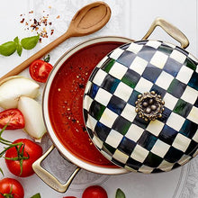 Load image into Gallery viewer, Courtly Check Enamel 3 Qt. Casserole
