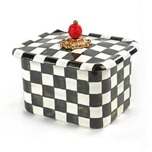 Load image into Gallery viewer, Courtly Check Enamel Recipe Box
