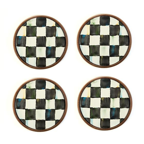 Courtly Check Coasters - Set of 4