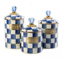 Load image into Gallery viewer, Royal Check Enamel Canister - Large
