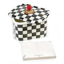 Load image into Gallery viewer, Courtly Check Enamel Recipe Box
