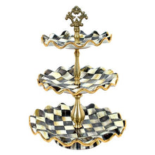 Load image into Gallery viewer, Courtly Check Three Tier Sweet Stand -Fluted
