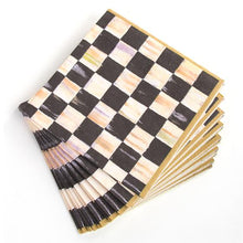 Load image into Gallery viewer, Courtly Check Paper Napkins - Luncheon - Gold
