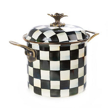 Load image into Gallery viewer, Courtly Check Enamel 7 Qt. Stockpot
