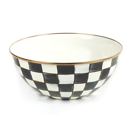 Courtly Check Enamel Everyday Bowl - Large